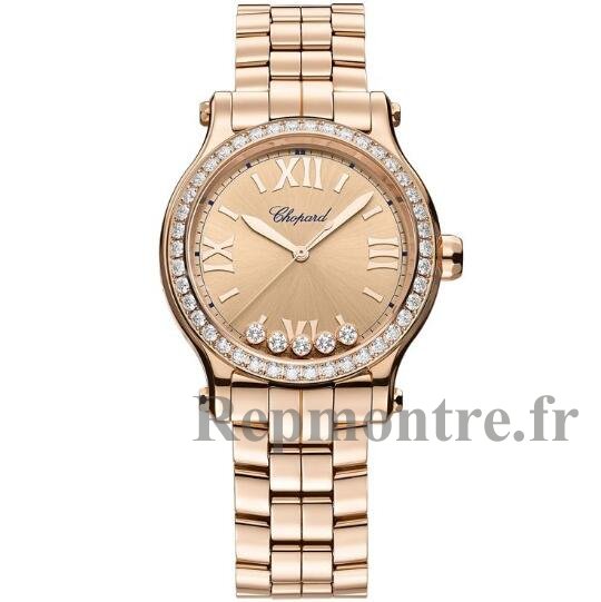 Replique Montre Chopard Happy Sport Or Rose Diamants Automatique 33 mm 275378-5009 - Cliquez sur l'image pour la fermer