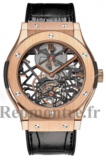 Réplique Hublot Classic Fusion Skeleton Tourbillon King Or 505.OX.0180.LR - Cliquez sur l'image pour la fermer