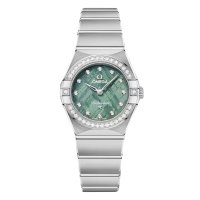 Montre Copie Omega Constellation 25 mm pour femme Vert O13115256099001