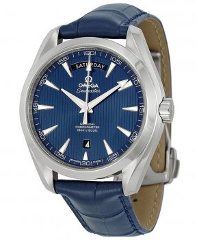 Réplique Omega Aqua Terra Bleu Cadran Bleu Cuir 231.13.42.22.03.001