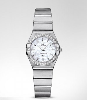 Réplique Omega Constellation Brosse Quartz with diamants Montre 123.15.24.60.05.001