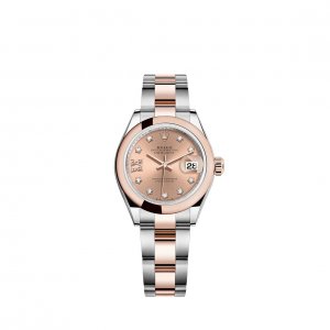 Replique Rolex Lady-Datejust Everose Rolesor combination of Oystersteel 18 ct gold M279161-0028