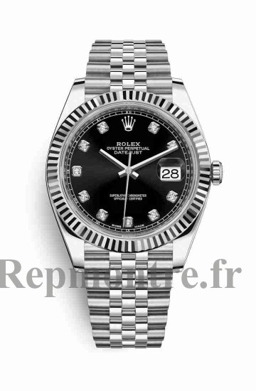 Réplique montre Rolex Datejust 41 blanc Roles blanc 126334 m126334-0012 - Cliquez sur l'image pour la fermer
