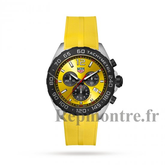 TAG Heuer Formule 1 Chronographe 43 mm Montre Copie Homme Jaune CAZ101AM.FT8054 - Cliquez sur l'image pour la fermer