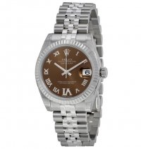 Réplique Rolex DateJust Marron Cadran Inoxydable Acier Jubilee 178274BRDRJ