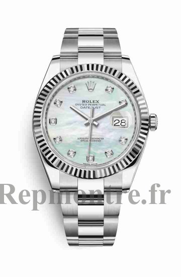 Réplique montre Rolex Datejust 41 blanc Roles 126334 m126334-0019 - Cliquez sur l'image pour la fermer