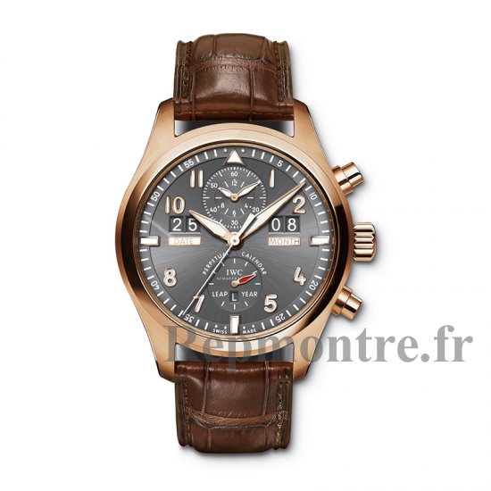 Réplique IWC Montres d'Aviateur Montre Spitfire Perpetuel Calendrier Numerique Date-Month IW379105 - Cliquez sur l'image pour la fermer