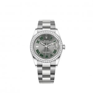 Replique Rolex Datejust 36 Rolesor Oystersteel and 18 ct white gold M126284RBR-0038 montre