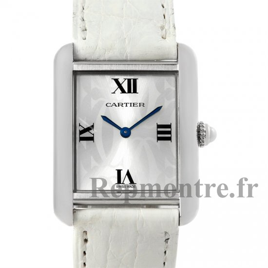 Réplique Cartier Tank Solo acier blanc Alligator Montre Femme W1019555 - Cliquez sur l'image pour la fermer