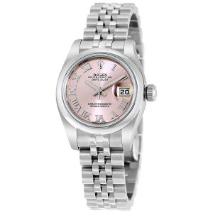 Rolex Lady Datejust Rose Dial 179160 Jubilee Automatic Montre