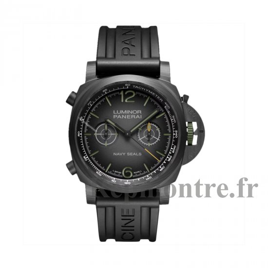 Panerai Luminor Chrono Carbotech Navy SEALs 44 mm Copie montre homme Noir PAM01419 - Cliquez sur l'image pour la fermer