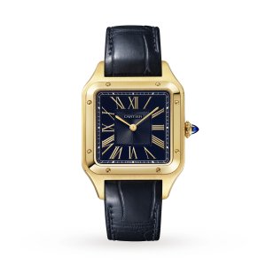 Cartier Santos-Dumont Replique montre Grande Or Jaune Haute Autonomie Quartz WGSA0077