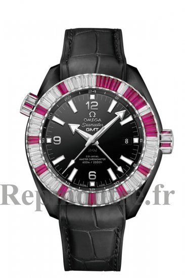 AAA Réplique Montre OMEGA Seamaster Noir ceramic 24 hours GMT 215.98.46.22.01.002 - Cliquez sur l'image pour la fermer