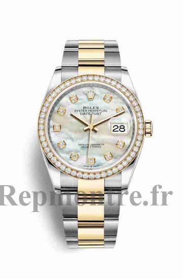 Réplique montre Rolex Datejust 36 Jaune Roles jaune 18 ct 126283RBR A17365C9/BD67/225S/A18S.1 - Cliquez sur l'image pour la fermer