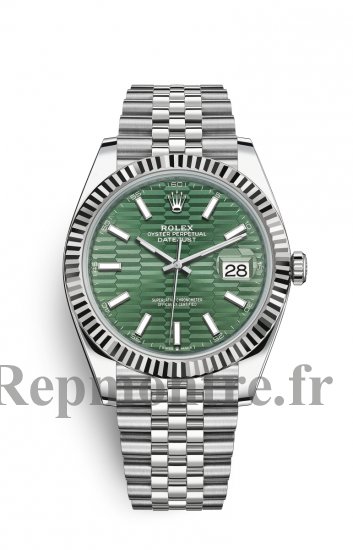 Replique Montre Rolex Datejust 41 OysterAcier and Blanc Or M126334-0030 - Cliquez sur l'image pour la fermer