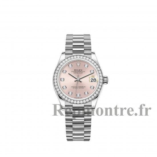 Réplique Rolex Datejust 31 Bracelet President en or blanc avec cadran rose m278289rbr-0022 - Cliquez sur l'image pour la fermer