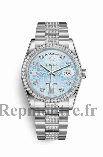 Réplique montre Rolex Day-Date 36 118346 glace Jubile Conception serti de Cadran m118346-0032 - Cliquez sur l'image pour la fermer