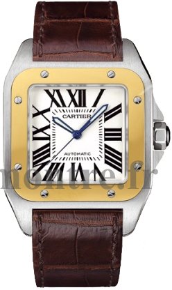 Réplique Cartier Santos 100 XL Automatique or jaune Montre Homme W20072X7 - Cliquez sur l'image pour la fermer