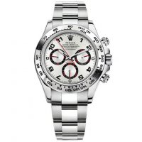 Réplique Rolex Daytona Cadran Argente Arabe Bracelet Oyster Or Blanc 18 Carats