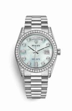 Réplique montre Rolex Day-Date 36 Coffret en sertissage 118389