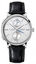 Réplique A.Lange & Sohne Saxonia Dual Time Or blanc 386.026