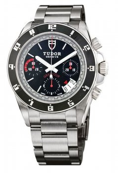 Réplique montre Tudor GranTour Chrono 20350N-95720 Blanc Homme