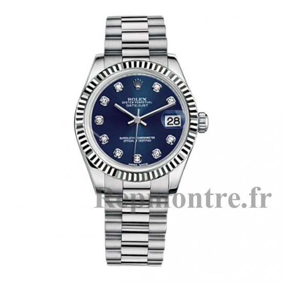 Réplique Rolex Datejust 31mm Dame Montre President Blanc Or Fluted Bezel 178279 - Cliquez sur l'image pour la fermer