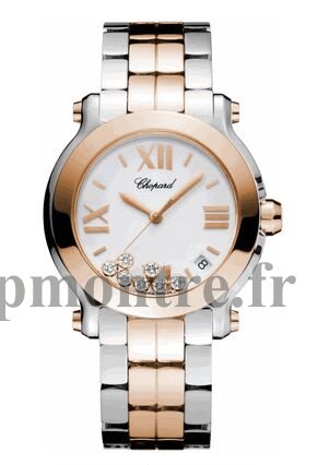 Chopard Happy Sport Diamond Dames Réplique Montre 278488-9002 - Cliquez sur l'image pour la fermer