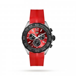 TAG Heuer Formule 1 Chronographe 43 mm Montre Copie Homme Rouge CAZ101AN.FT8055