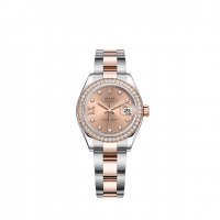 Replique Rolex Lady-Datejust Rolesor Oystersteel 18 ct Everose gold M279381RBR-0028