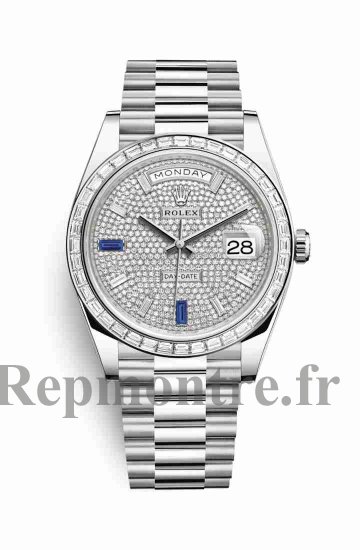 Réplique de montre Rolex Day-Date 40 228396TBR de saphirs Cadran m228396tbr-0021 - Cliquez sur l'image pour la fermer