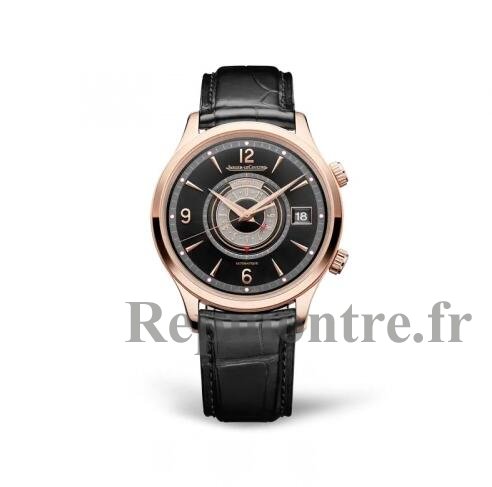 Replique Montre Jaeger-LeCoultre Master Control Memovox Timer Or rose Noir Dial Q410257J - Cliquez sur l'image pour la fermer