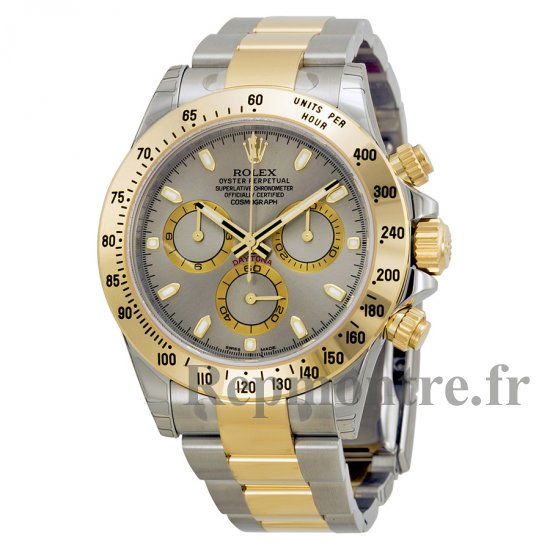 Réplique Rolex Daytona Chronographe Gris Acier Et Or Jaune Montre Homme - Cliquez sur l'image pour la fermer