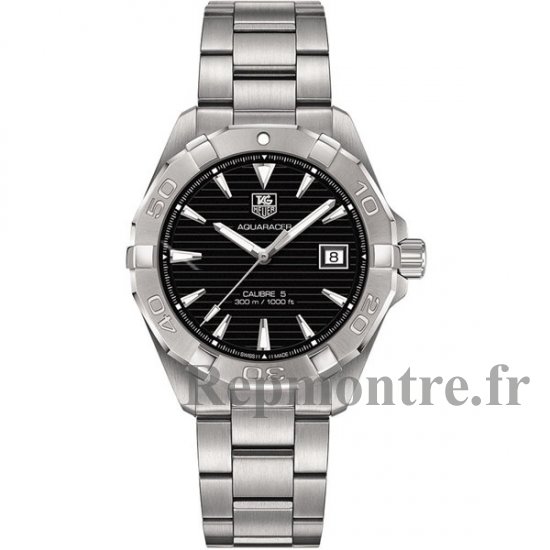 Tag Heuer Aquaracer Automatique Cadran Noir En Acier Inoxydable WAY2110.BA0928 Homme Repliuqe Montre - Cliquez sur l'image pour la fermer