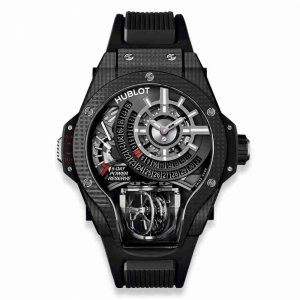 Réplique montre Hublot MP-09 Tourbillon Bi-Axe 3D Carbun 909.QD.1120.RX