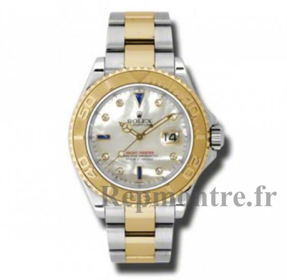 Réplique Rolex Yacht Master Mere de perle Cadran Acier et Or Jaune 16623 - Cliquez sur l'image pour la fermer