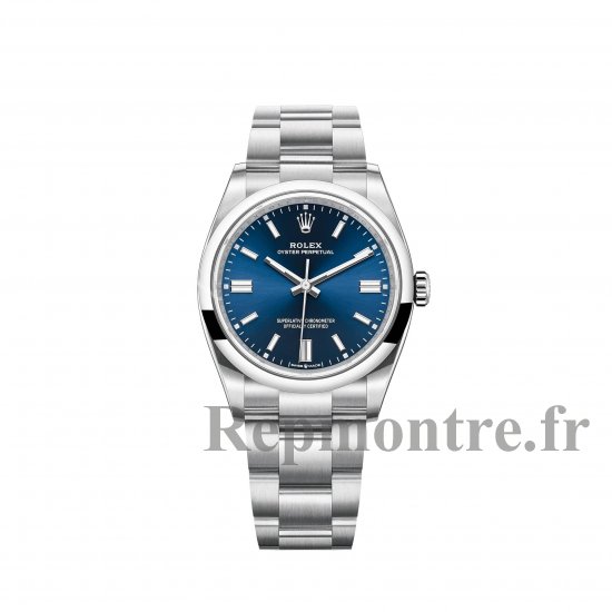 Réplique de Rolex Oyster Perpetual 36 Bracelet Oyster a cadran bleu vif m126000-0003 - Cliquez sur l'image pour la fermer