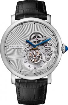 Réplique Montre Rotonde de Cartier Flying Tourbillon reversed dial