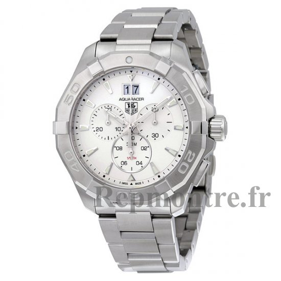 Tag Heuer Aquaracer Chronographe Cadran Argent CAY1111.BA0927 Homme Repliuqe Montre - Cliquez sur l'image pour la fermer