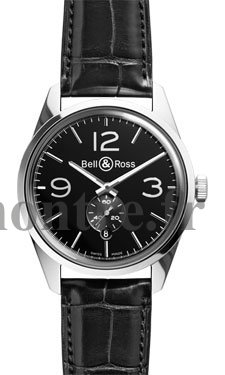 Réplique Bell & Ross Vintage BR 123 Officer Noir Dial Montre - Cliquez sur l'image pour la fermer