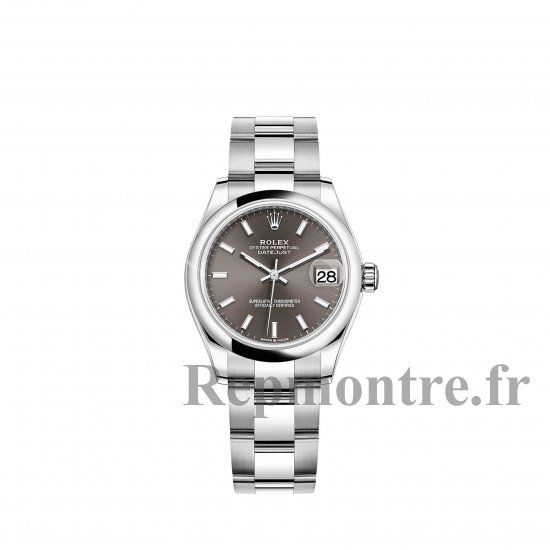 Réplique montre Rolex Datejust 31 Oystersteel cadran gris fonce - Cliquez sur l'image pour la fermer