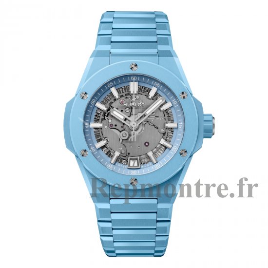 Hublot Big Bang Integrated Time Only Sky Blue Ceramic 40mm ?dition Limitee Montre Replique Homme Gris 456.EX.5120.EX - Cliquez sur l'image pour la fermer