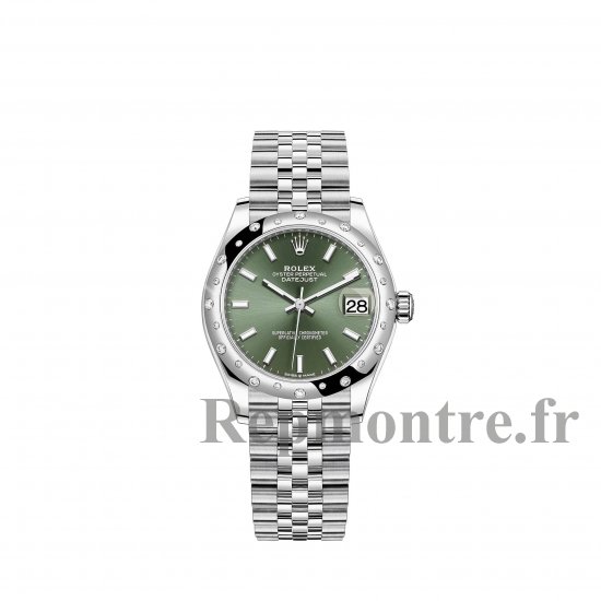 Réplique Rolex Datejust 31 Rolesor blanc cadran vert menthe bracelet Jubilee m278344rbr-0020 - Cliquez sur l'image pour la fermer