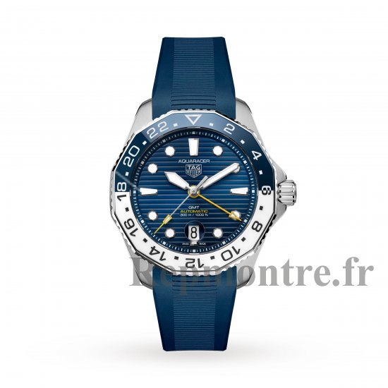 TAG Heuer Aquaracer Professional 300 GMT 43mm Montre Replique Homme Caoutchouc WBP2010.FT6198 - Cliquez sur l'image pour la fermer