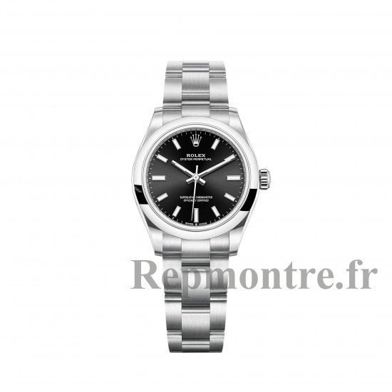 Réplique montre Rolex Oyster Perpetual 31 cadran noir brillant m277200-0002 - Cliquez sur l'image pour la fermer