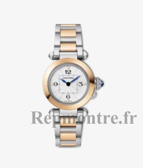 Replique Montre Cartier Pasha 30 mm Acier inoxydable & Or Rose Dame W2PA0007 - Cliquez sur l'image pour la fermer