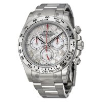 Rolex Cosmograph Daytona Meteorite Roman Dial 116509 Oyster Bracelet 18k Montre en or blanc