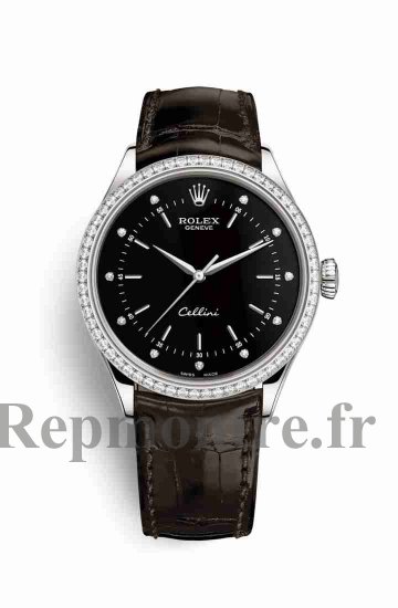 AAA de haute Réplique montre Rolex Cellini Time 50709RBR - Cliquez sur l'image pour la fermer