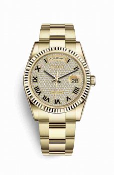 Réplique montre Rolex Day-Date 36 jaune 18 ct 118238 Cadran de m118238-0472