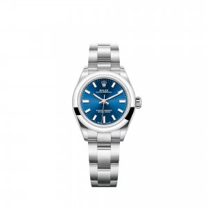 Réplique Rolex Oyster Perpetual 28 cadran bleu vif m276200-0003